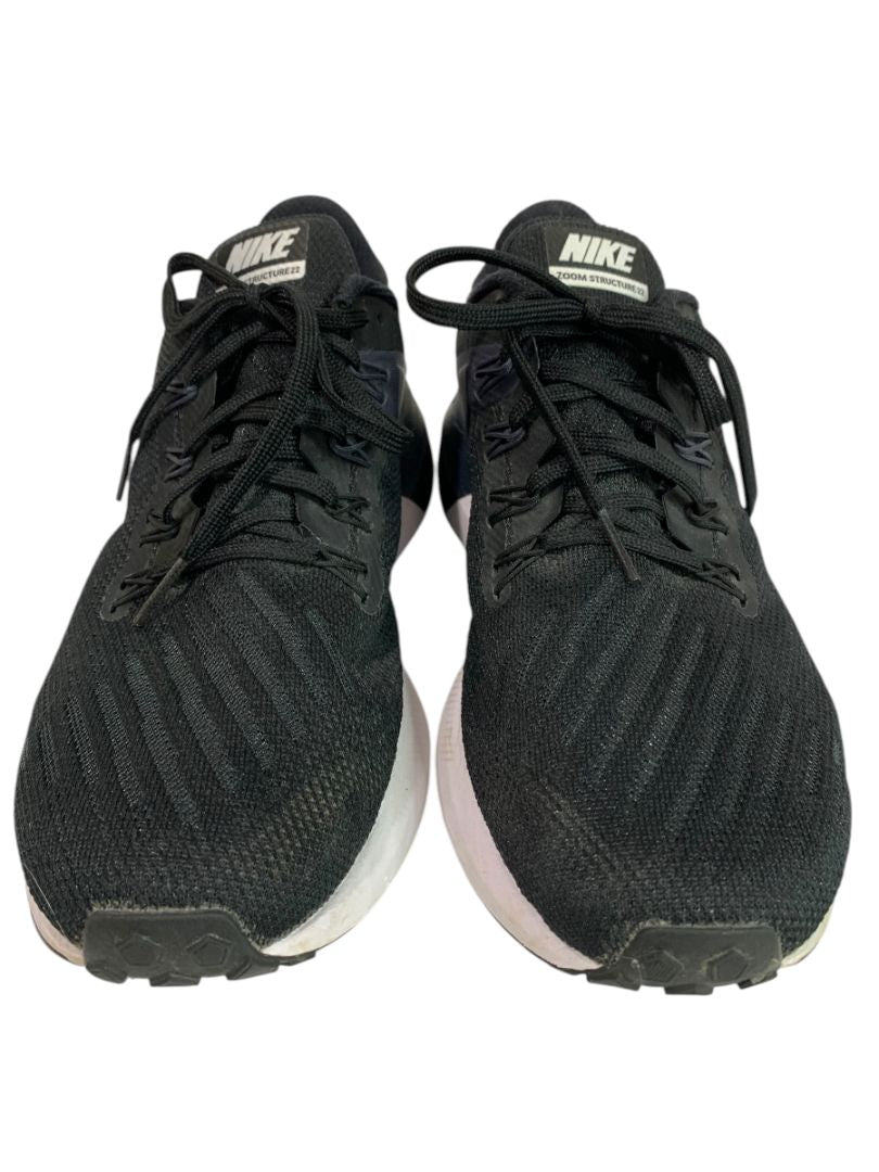 Size 10 Nike Womens Zoom Structure 22 Black Sneaker Running Shoe AA1640-002