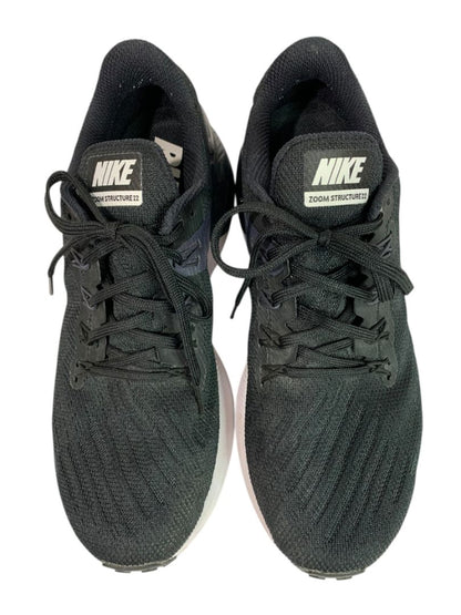 Size 10 Nike Womens Zoom Structure 22 Black Sneaker Running Shoe AA1640-002