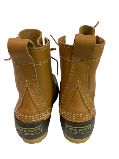 Size 8 LL Bean Womens Bean Boot Duck Boot 8" Brown Leather 212880