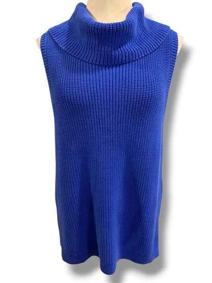 Size XL Talbots Womens Sleeveless Chunky Knit Cowl Neck Sweater