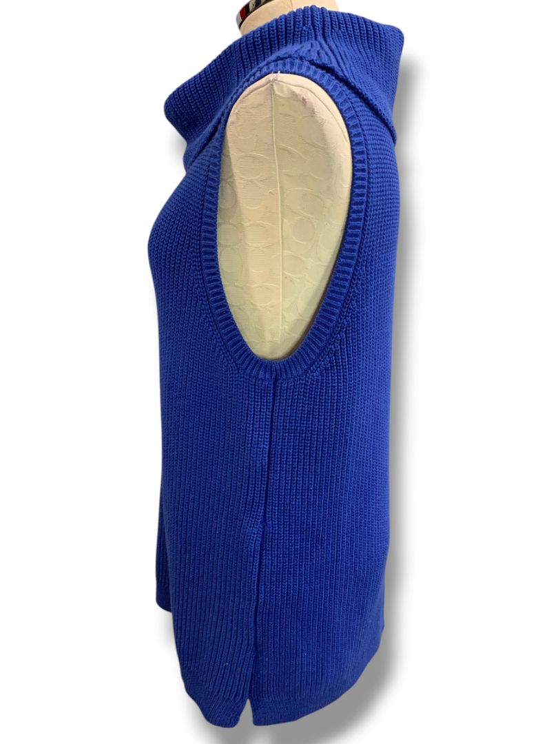 Size XL Talbots Womens Sleeveless Chunky Knit Cowl Neck Sweater
