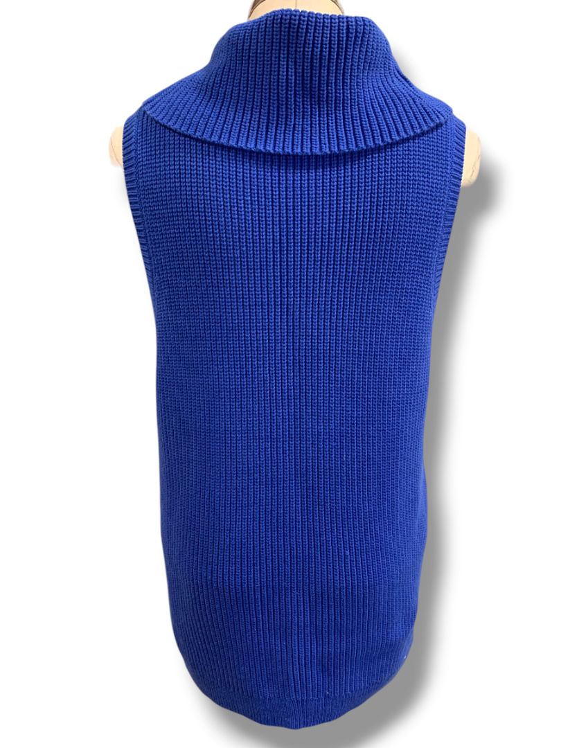 Size XL Talbots Womens Sleeveless Chunky Knit Cowl Neck Sweater