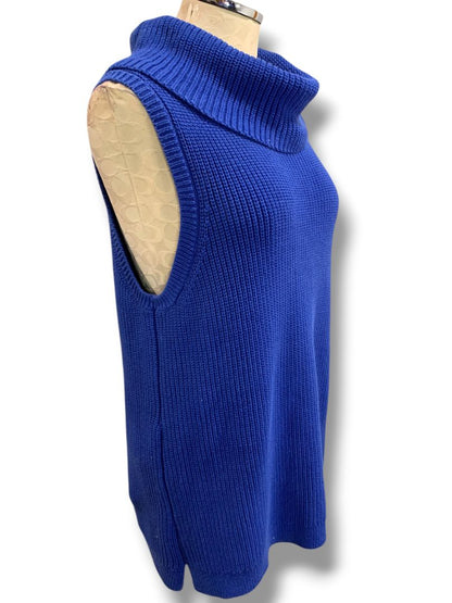 Size XL Talbots Womens Sleeveless Chunky Knit Cowl Neck Sweater