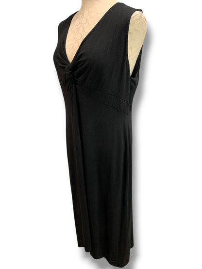 Size XL Chicos Black Hi Lo Hem Soft Knit Dress V-Neck Sleeveless