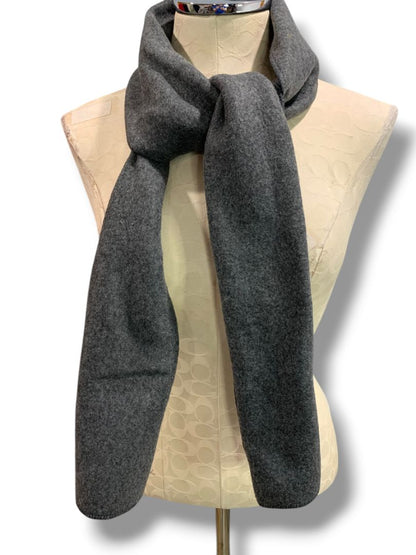 Lovely Friends Charcoal Gray Fleece Winter Scarf 62" x 9.5"