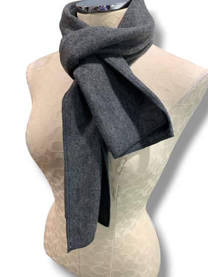 Lovely Friends Charcoal Gray Fleece Winter Scarf 62" x 9.5"