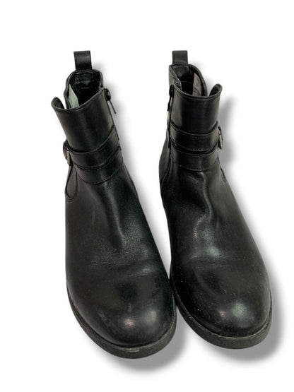 Size 8.5M Clarks Artisan Womens Black Leather Pita Austin Boots Booties 26111572