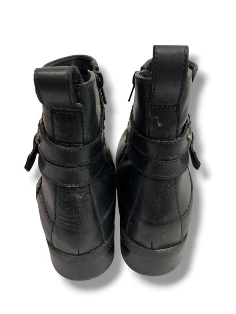 Size 8.5M Clarks Artisan Womens Black Leather Pita Austin Boots Booties 26111572