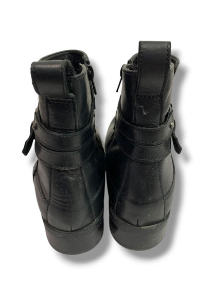 Size 8.5M Clarks Artisan Womens Black Leather Pita Austin Boots Booties 26111572