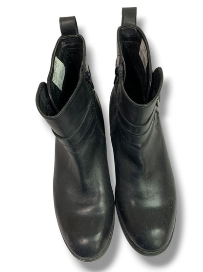 Size 8.5M Clarks Artisan Womens Black Leather Pita Austin Boots Booties 26111572