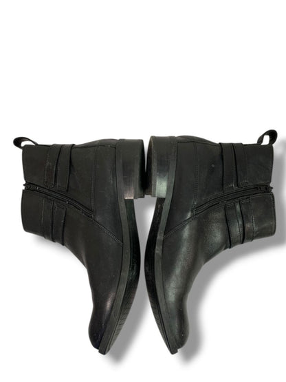 Size 8.5M Clarks Artisan Womens Black Leather Pita Austin Boots Booties 26111572