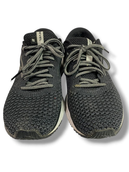 Size 8.5M Brooks Womens Charcoal Knit Revel Running Shoe Sneaker