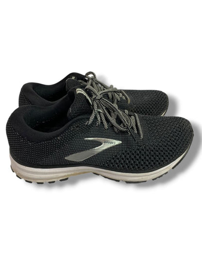 Size 8.5M Brooks Womens Charcoal Knit Revel Running Shoe Sneaker