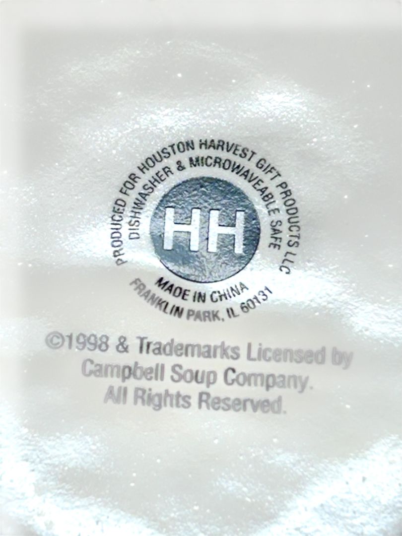 1998 Houston Harvest Cambell Soup Company Mug Pot Belly