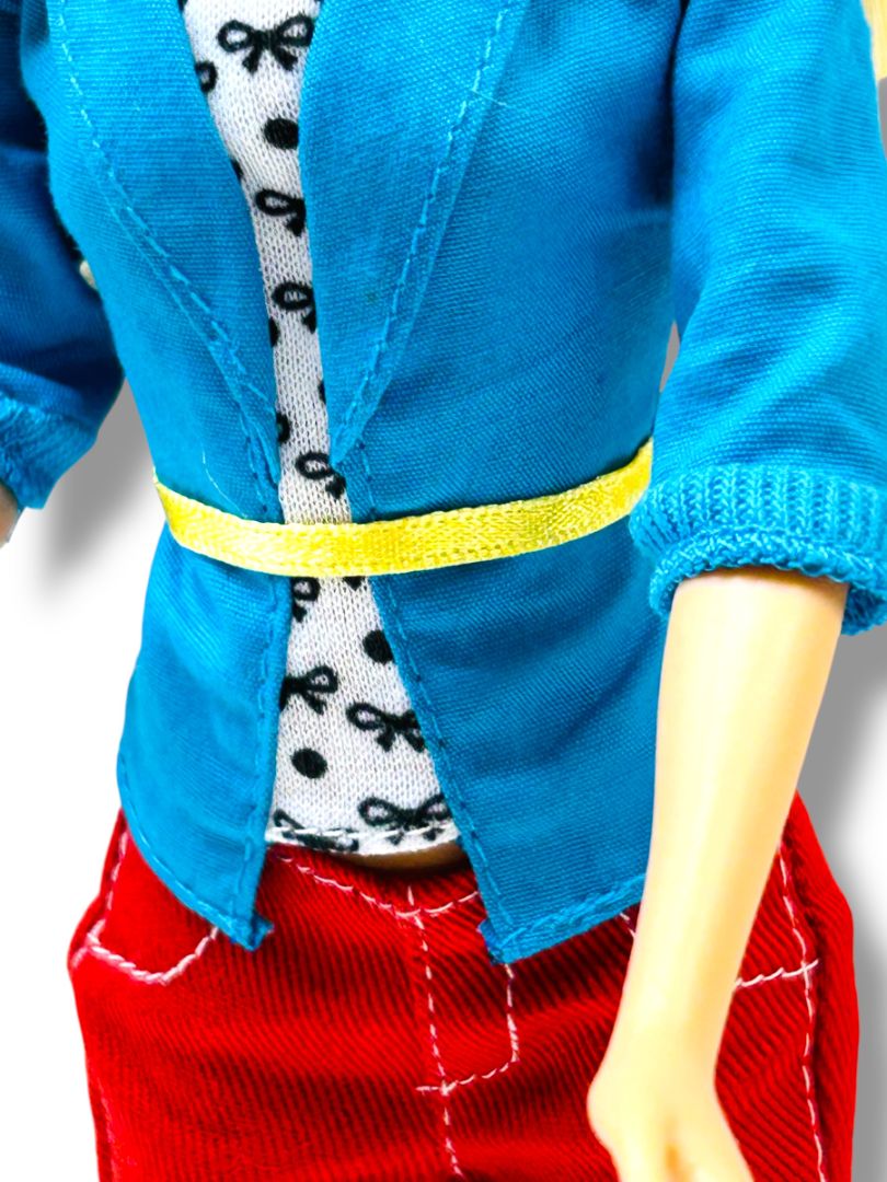 2013 Mattel Barbie Doll Fashionista Blazer Red Jeans