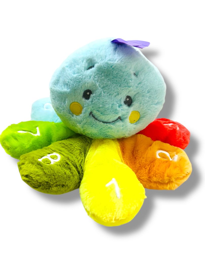 Count With Me Octopus 12" Plush Press Feet to Hear Counting 1-8