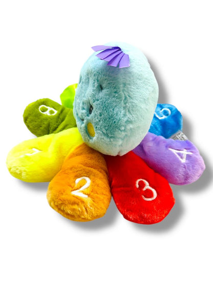 Count With Me Octopus 12" Plush Press Feet to Hear Counting 1-8