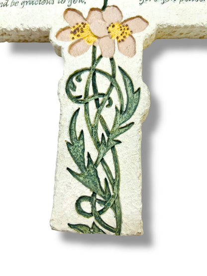 Decorative CROSS Inspirio The Lord Bless U n Keep U Verse 6:24-26 Wall 8"
