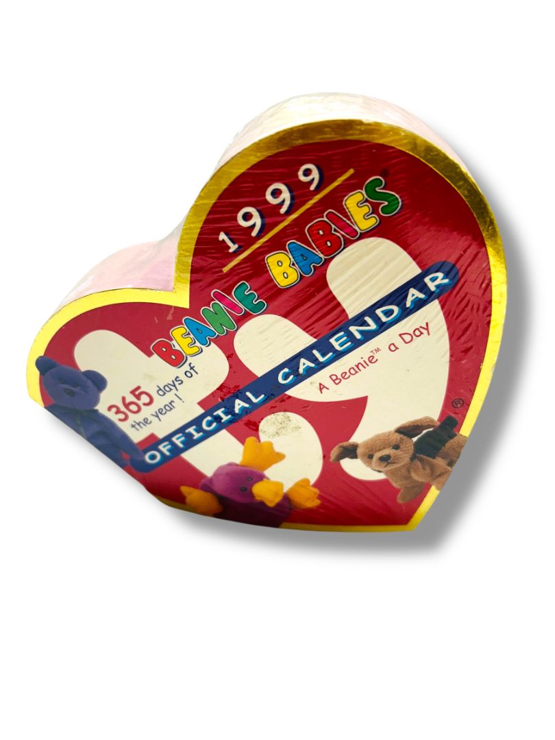 1999 Ty Beanie Babies Official Heart Shaped Calendar Heart Shaped Sealed