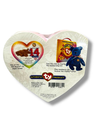 1999 Ty Beanie Babies Official Heart Shaped Calendar Heart Shaped Sealed