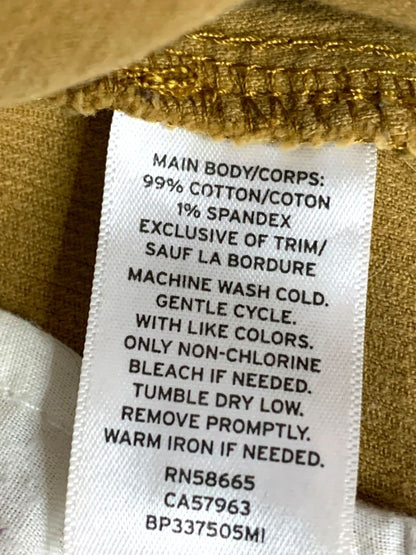 Size XS BP Coduroy Mini Skirt Zip Front Mustard Yellow 16" Length
