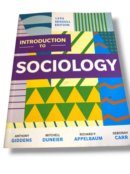 Introduction to Sociology Paperback Giddens Anthony Duneier 13th Seagull Edition