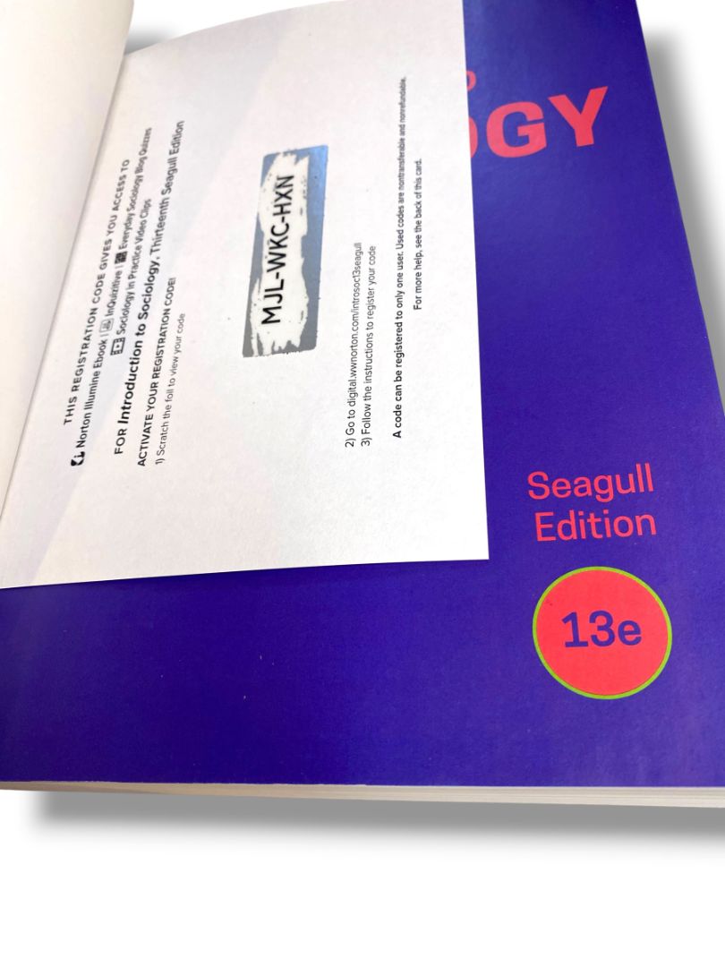 Introduction to Sociology Paperback Giddens Anthony Duneier 13th Seagull Edition