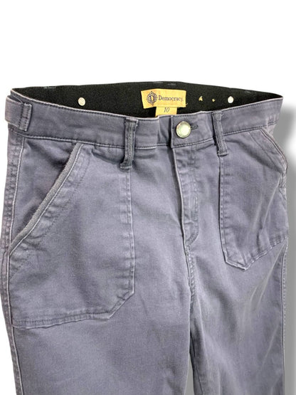 Size 10 Democracy Ab Technology Womens Gray Cargo Style Skinny Pants