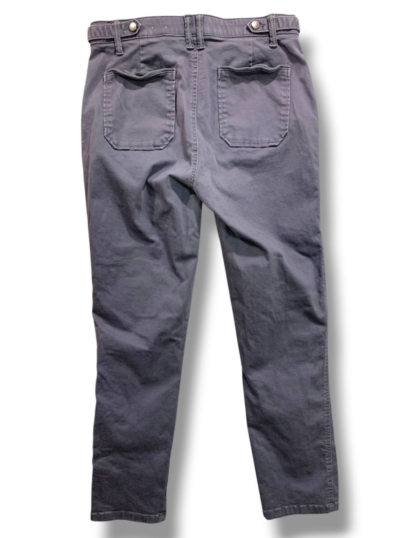 Size 10 Democracy Ab Technology Womens Gray Cargo Style Skinny Pants