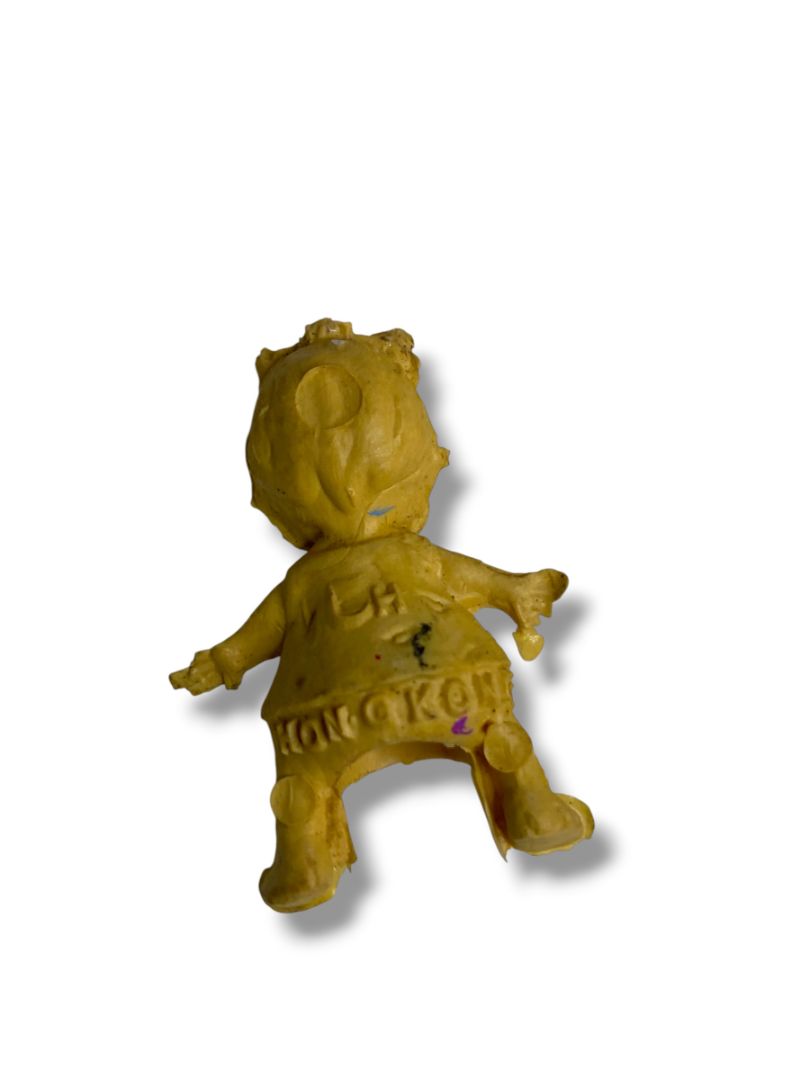 Vintage Creepy Baby Doll Girl Pencil Topper 1.2" Hong Kong