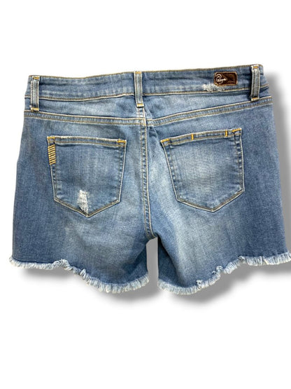 Size 26 Paige Womens Jean Shorts Distressed Denim 5" Inseam Raw Edge