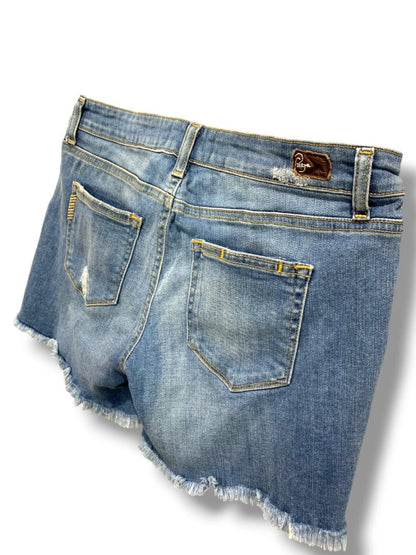 Size 26 Paige Womens Jean Shorts Distressed Denim 5" Inseam Raw Edge
