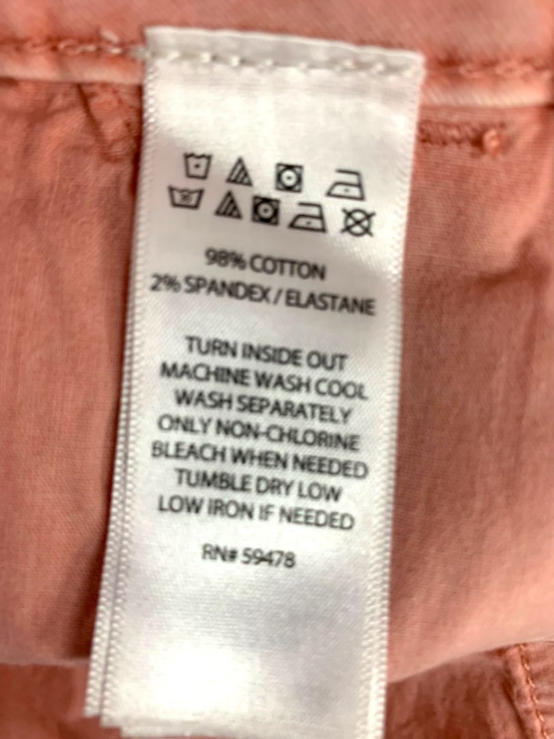 Size 8 C&C Californai Womens Pink Chino Shorts 6" Inseam