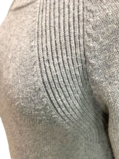 Medium Joan Vass Womens Gray Sweater Soft Crewneck