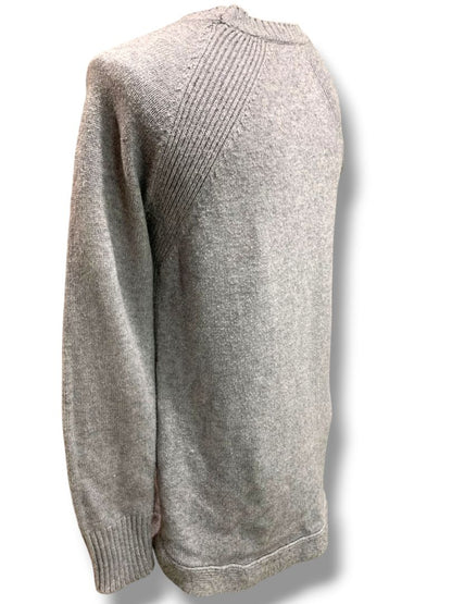 Medium Joan Vass Womens Gray Sweater Soft Crewneck