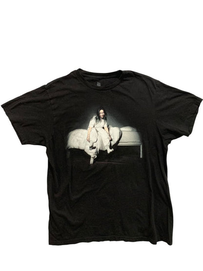 Medium Billie Eilish Womens Black Tshirt When We All Fall Asleep Tour