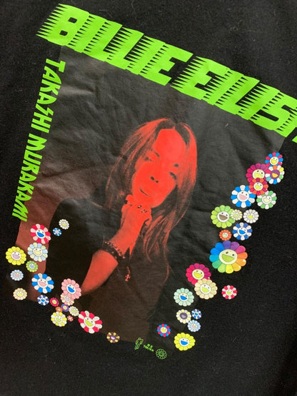 Medium Uniqlo UT Billie Eilish Takashi Murakami Womens Tshirt Black Neon