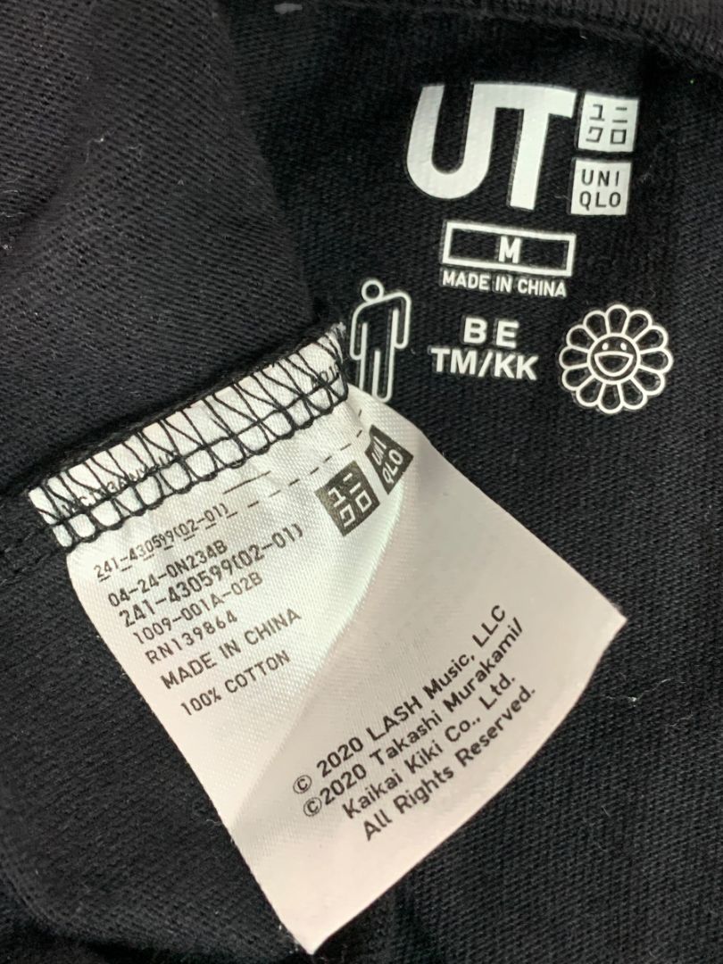 Medium Uniqlo UT Billie Eilish Takashi Murakami Womens Tshirt Black Neon