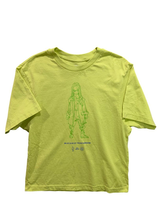 XS Uniqlo UT Billie Eilish Takashi Murakami Womens Tshirt Chartreuse