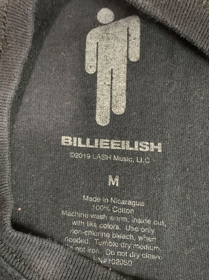 Medium Bille Eilish Black Short Sleeve Tshirt Womens Green Photo