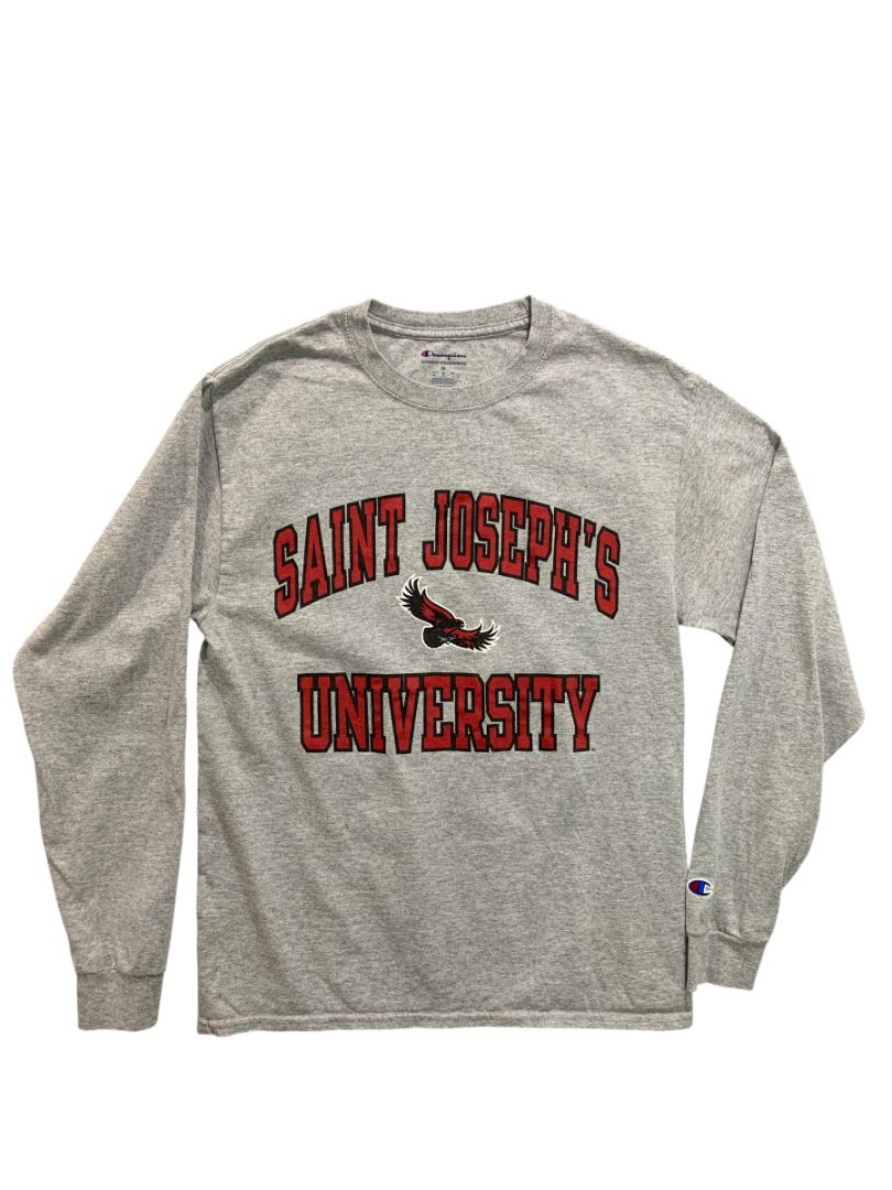 Medium Champion St. Josephs University Long Sleeve Tshirt Adult Unisex