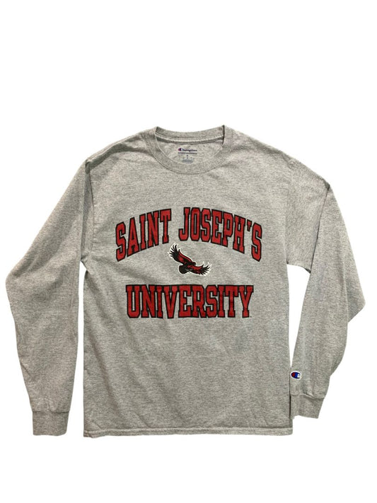 Medium Champion St. Josephs University Long Sleeve Tshirt Adult Unisex