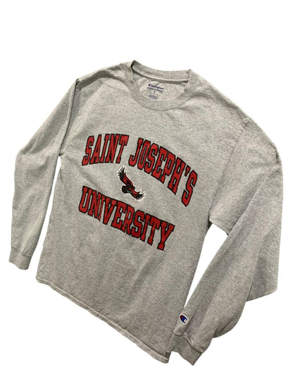 Medium Champion St. Josephs University Long Sleeve Tshirt Adult Unisex