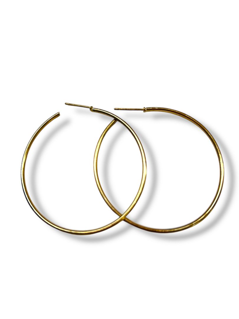 Lot of 3 Pair Hook Latchback Earrings Pierced 1.75"-2" Thin