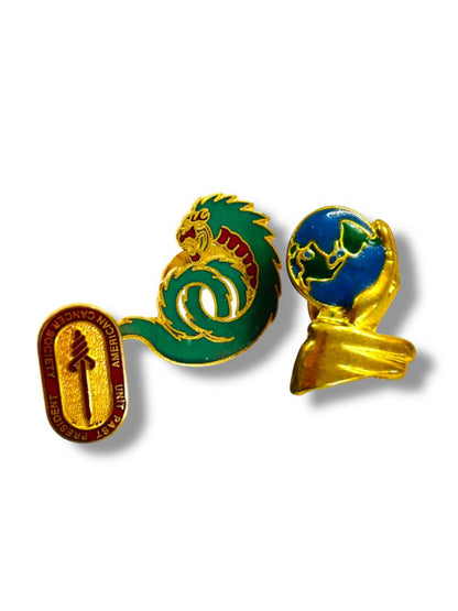 Lot of 7 Lapel Pins Dragon Wounded Warrior Angel Choir