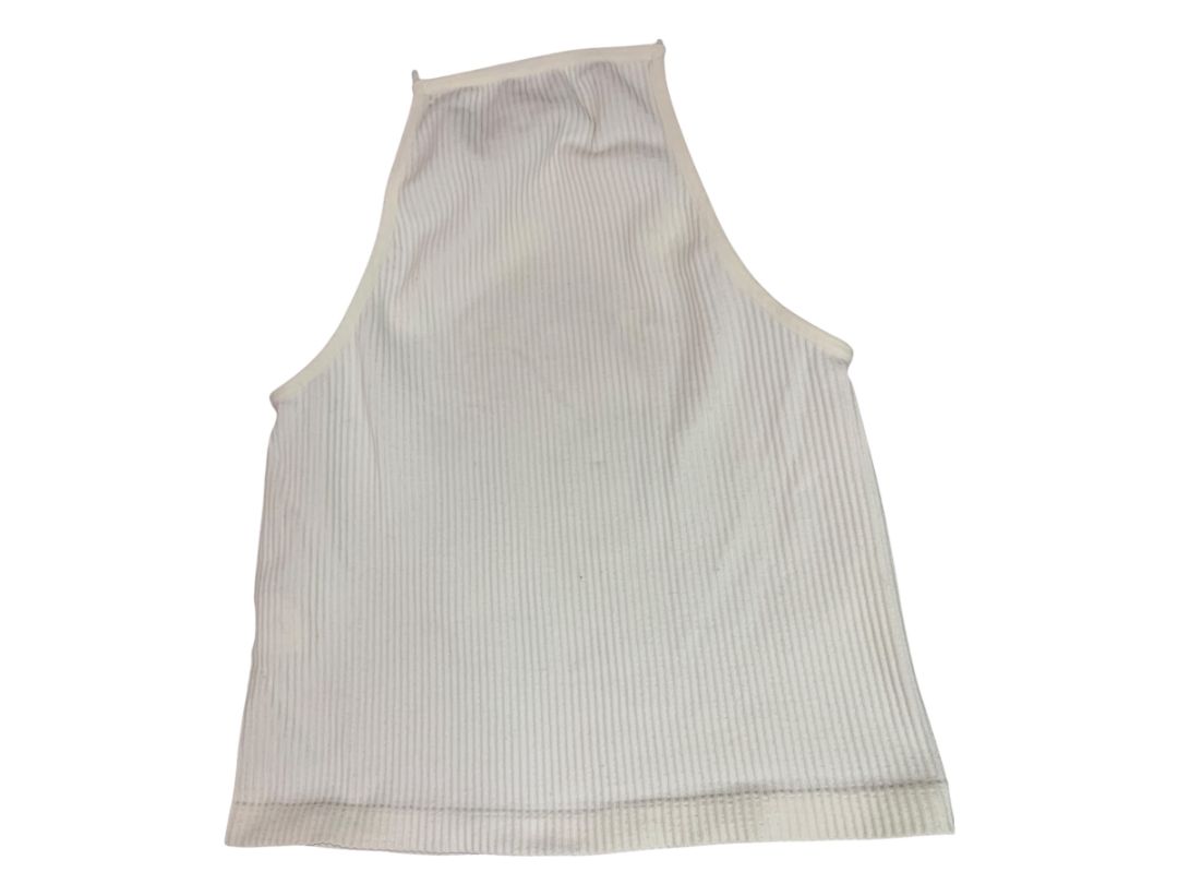 Size XS Aeropostale Womens Cream Ribbed Seamless Crop Cami