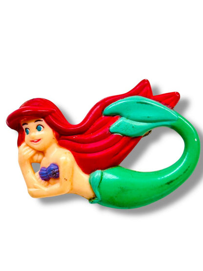 Vintage Disney Ariel Plastic Barrette 2.25" Hair Accessory Mermaid