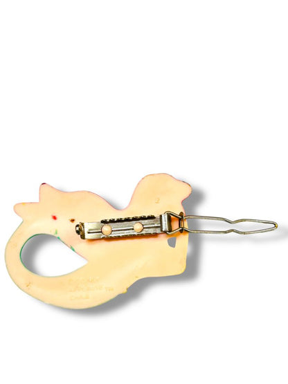 Vintage Disney Ariel Plastic Barrette 2.25" Hair Accessory Mermaid