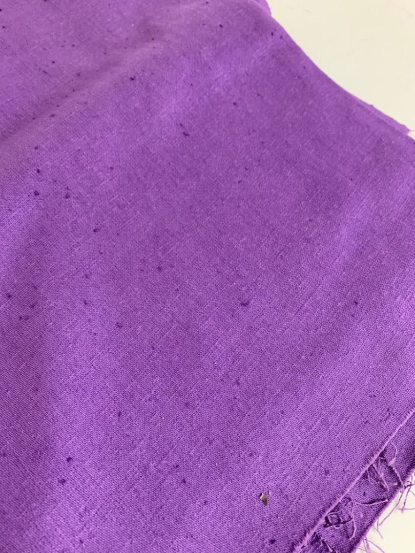 Fabric Remnant Purple Textured 46 x 43 Inch Sewing