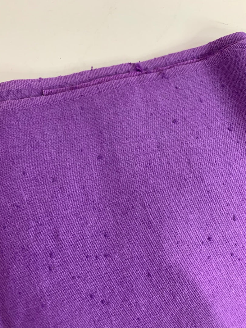 Fabric Remnant Purple Textured 46 x 43 Inch Sewing